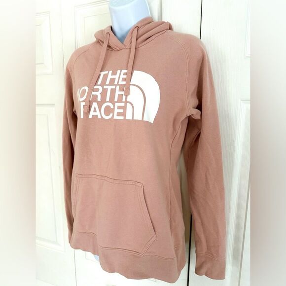 The North Face Hoodie Sweatshirt Pullover Logo Blush Pink Womens Small - Picture 5 of 10